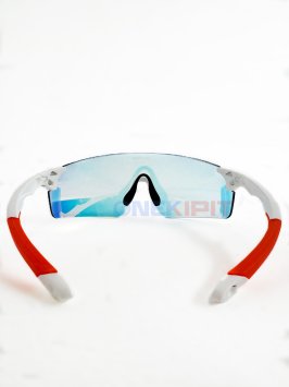Очки SKI TIME RACE White, линза Dark Red