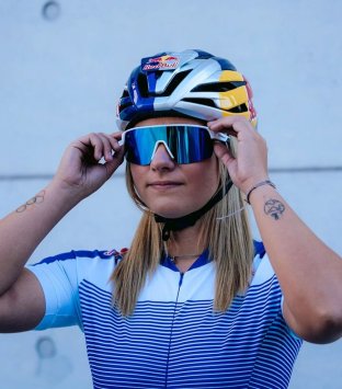 Очки RED BULL DAKOTA-002, бел./син. оправа