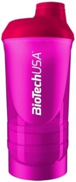 Шейкер BioTechUSA Shaker Wave 600 мл (+200мл+150мл) magenta
