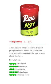 Мазь REX 111 N31 Green -8/-20