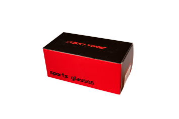 Очки SKI TIME RACE Black, линза Dark Red