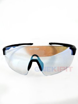 Очки SKI TIME RACE Black, линза Ice Blue