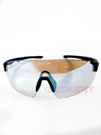 Очки SKI TIME RACE Black, линза Ice Blue