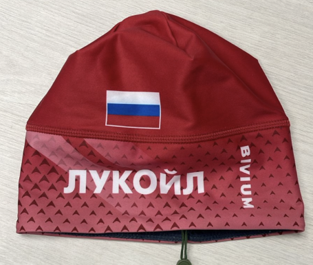 Шапка Bivium ФЛГР "Энергия 3.0" цвет красный_белый M (56)