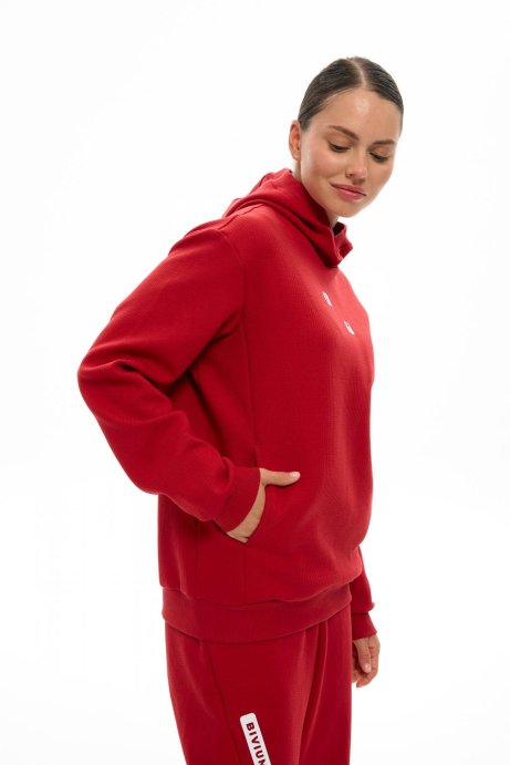 Худи Bivium Hug жен. красный в Мурманске