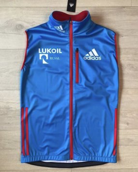 Жилет РОССИЯ голубой (лыжные гонки)