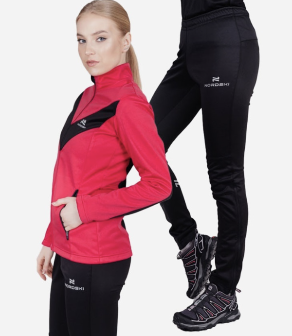 Костюм разминочный Nordski Jr. Base Pink/Black NSJ817951