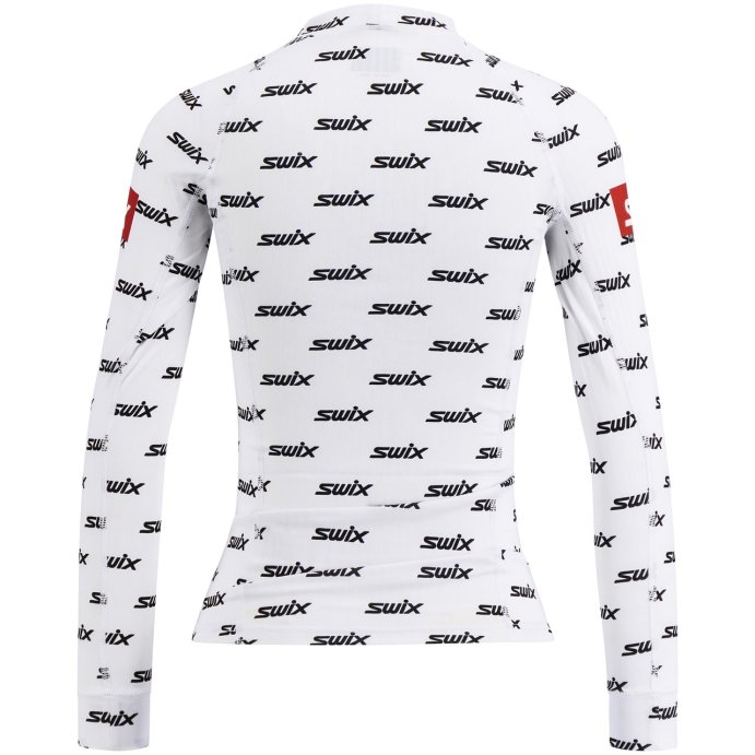 Термофутболка SWIX RaceX bodyw LS SE жен. белый logo 40006/00010 в Твери