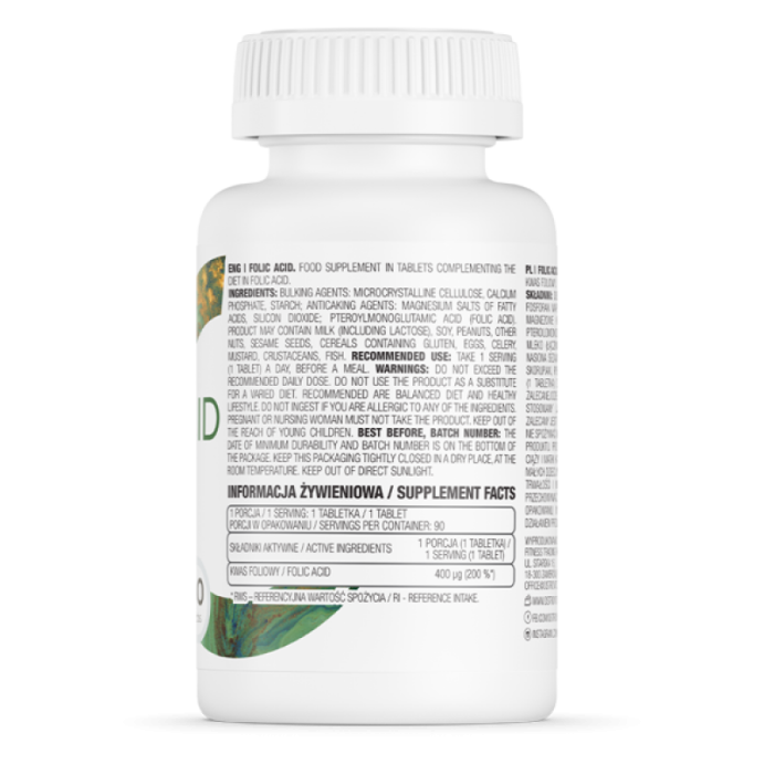 Фолиевая кислота OstroVit 90таб.