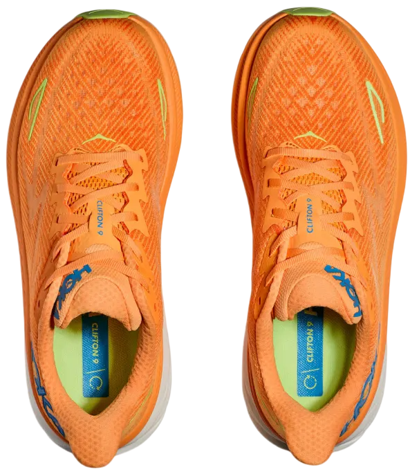 Кроссовки Hoka M CLIFTON 9 Solar Flare/Lettuce