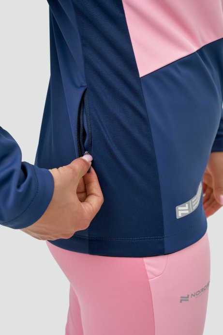 Тренировочная куртка Nordski Pro 2.0 Candy Pink/Blue W NSW621912