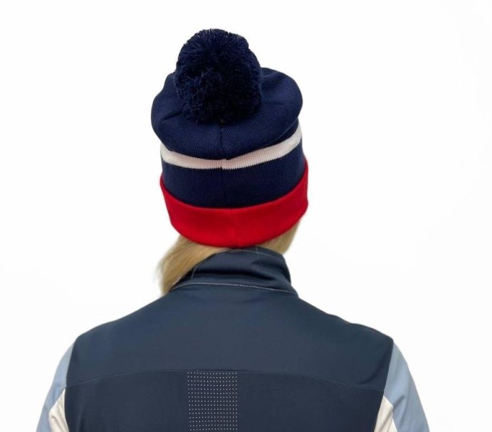 Шапка MOAX Blizzard 46631M/75100 синий/красный 58 в Мурманске