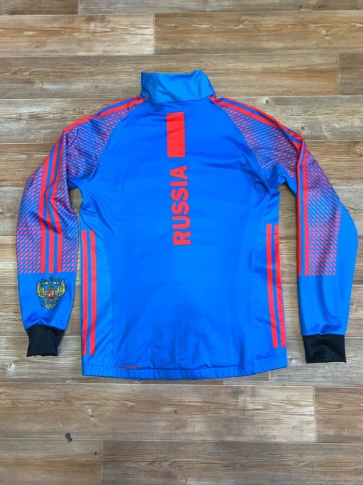 Костюм Разминочный РОССИЯ ELITE голубой (лыжные гонки) в Санкт-Петербурге