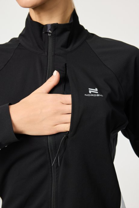 Костюм тренировочный Nordski Race Black/White W NSW766112/NSW844100 в Мурманске