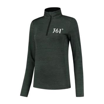 Лонгслив 361-HALF ZIP LONG SLEEVE W Black/Deep Olive
