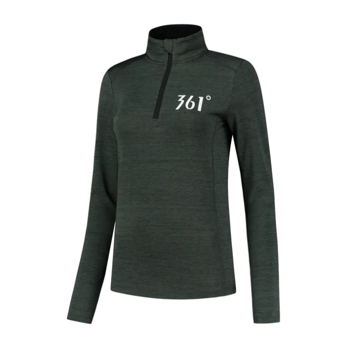 Лонгслив 361-HALF ZIP LONG SLEEVE W Black/Deep Olive