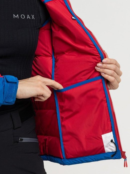 Куртка пуховая MOAX Club Team жен. MX314230/72100 синий/белый