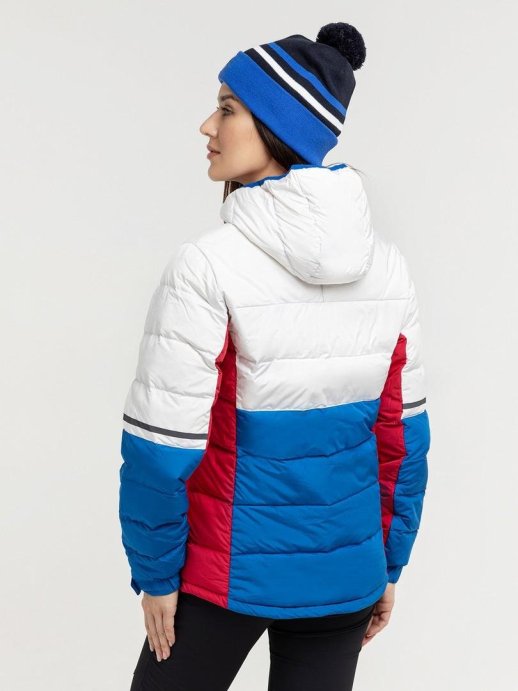 Куртка пуховая MOAX Club Team жен. MX314230/72100 синий/белый