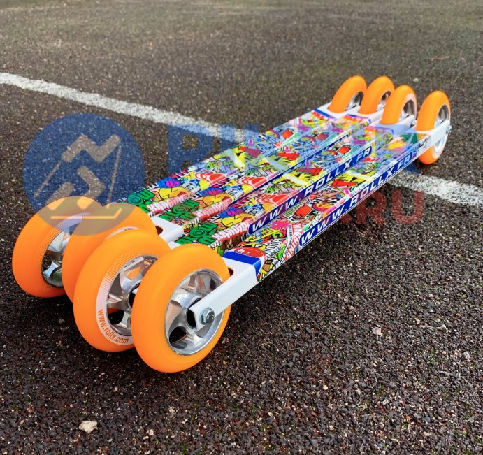 ЛЫЖЕРОЛЛЕРЫ ROLL`X SKATE TEAM EDITION оранж колеса, керам.подшипники