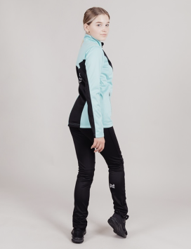 Костюм разминочный Nordski Jr. Base Mint/Black NSJ817880
