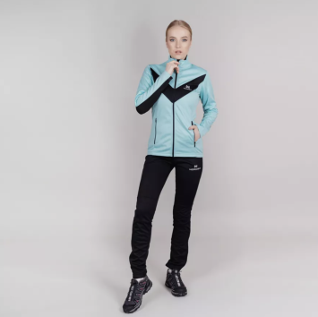 Костюм разминочный Nordski Jr. Base Mint/Black NSJ817880