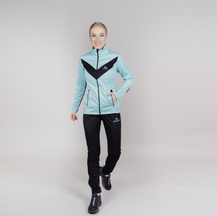 Костюм разминочный Nordski Jr. Base Mint/Black NSJ817880