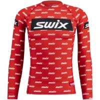 Термофутболка SWIX RaceX bodyw LS SE муж. 40001/99997 красный logo