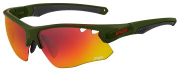 Очки R2 AT078T CROWN, зел. оправа, можно прикрепить очки для зрения