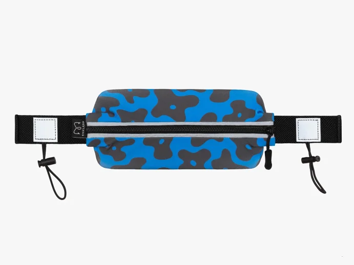 Сумка Enklepp Run Belt Fast (black flowers blue) в Твери