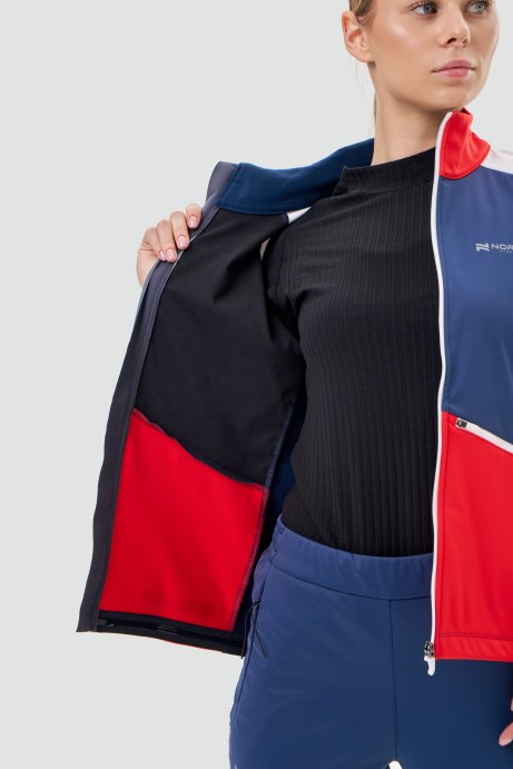 Тренировочная куртка Nordski Pro 2.0 White/Red/Blue W NSW621391