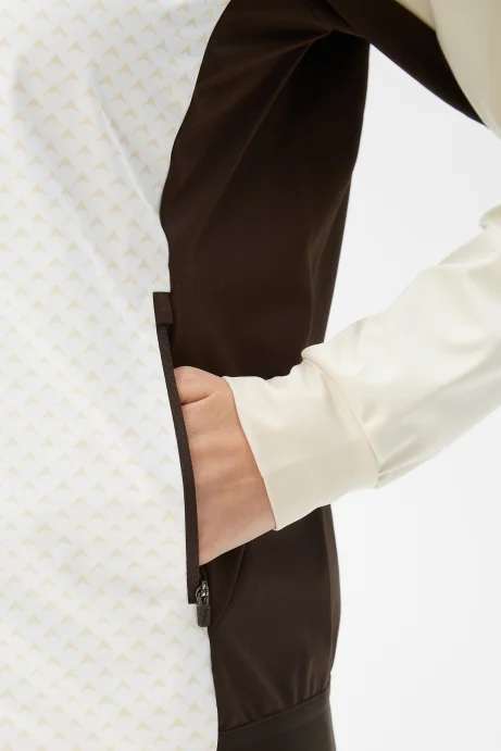 Куртка разминочная Bivium &quot;Баланс 2.0&quot; жен. молочный_кофейный