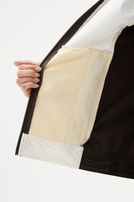 Куртка разминочная Bivium &quot;Баланс 2.0&quot; жен. молочный_кофейный