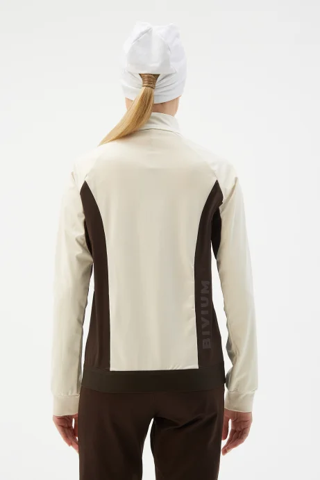 Куртка разминочная Bivium &quot;Баланс 2.0&quot; жен. молочный_кофейный