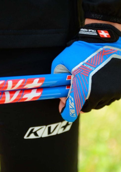 Перчатки KV+ ONDA gloves for NW &amp; skiroll black\royal 22G01.2