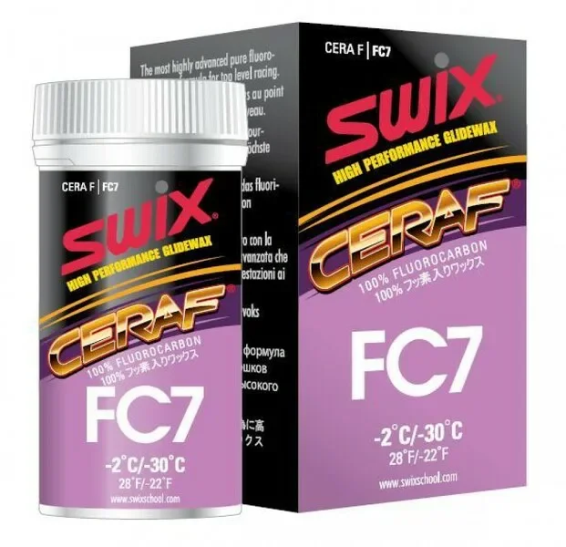 Swix CERAF FC10X & FC7X セット Порошок Swix Cera FC10X 0…+20°С высокофторовый 30 гр купить в av