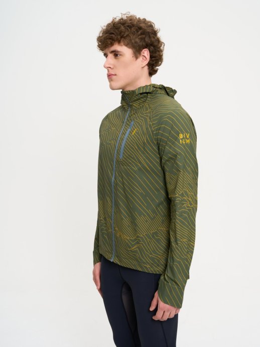 Куртка Bivium &quot;Рельеф&quot; муж. зеленый-желтый