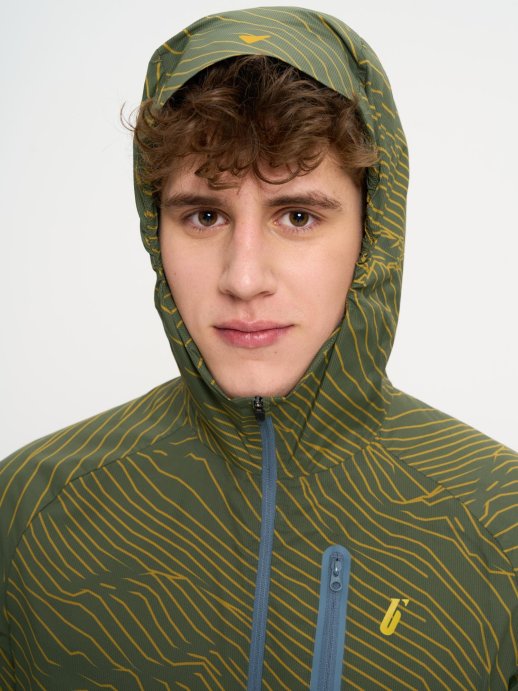 Куртка Bivium &quot;Рельеф&quot; муж. зеленый-желтый