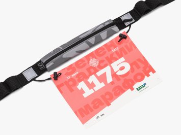 Сумка Enklepp Run Belt Fast (zig zag gray)