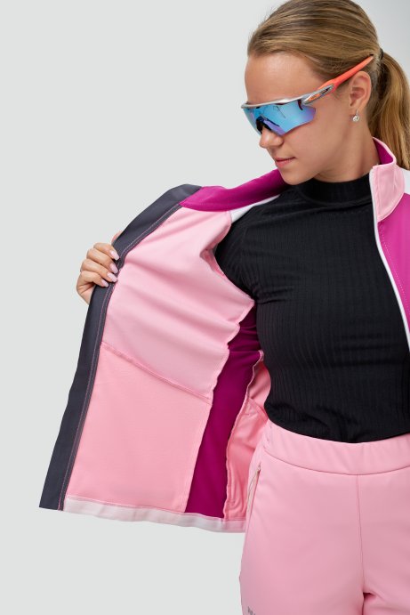Тренировочная куртка Nordski Pro 2.0 White/Candy Pink/Fuchsia W NSW621393