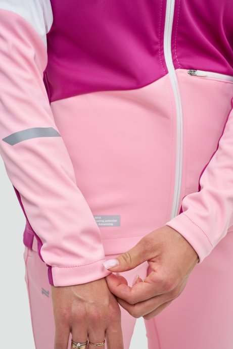 Тренировочная куртка Nordski Pro 2.0 White/Candy Pink/Fuchsia W NSW621393
