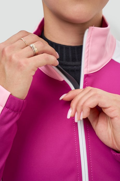 Тренировочная куртка Nordski Pro 2.0 White/Candy Pink/Fuchsia W NSW621393