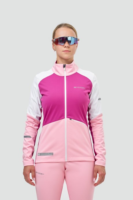 Тренировочная куртка Nordski Pro 2.0 White/Candy Pink/Fuchsia W NSW621393
