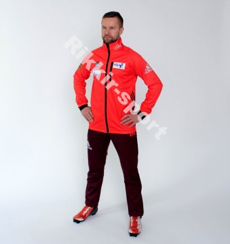 Костюм Разминочный РОССИЯ ELITE красный (биатлон)