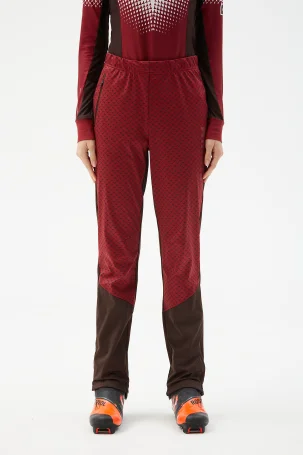 Брюки разминочные Bivium &quot;Баланс 2.0&quot; жен. бордовый_кофейный