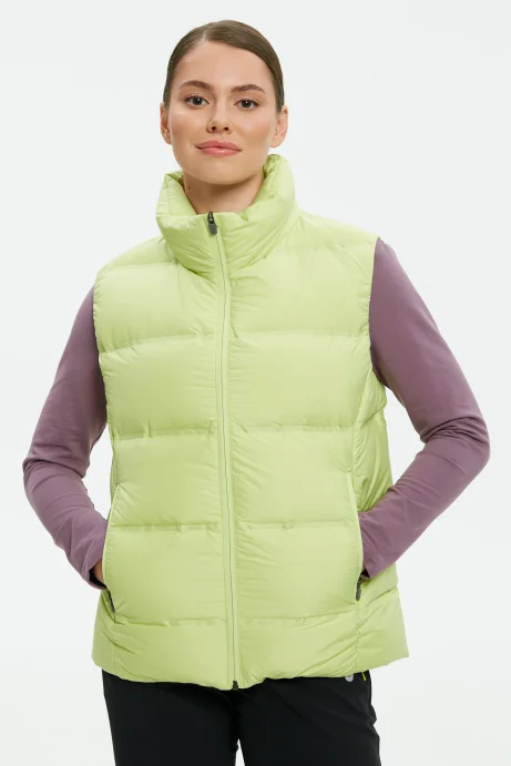 Жилет пуховой Bivium д/ жен. &quot;Unlim&quot; лаймовый