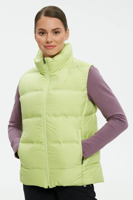 Жилет пуховой Bivium д/ жен. &quot;Unlim&quot; лаймовый