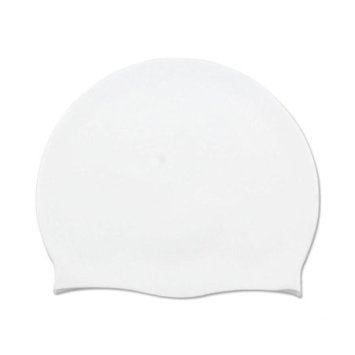 Шапочка для плавания силиконовая (Белая)