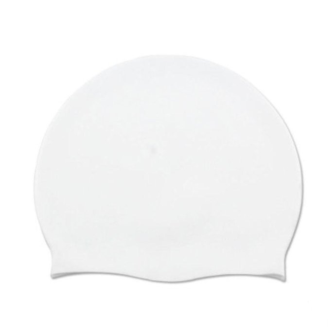 Шапочка для плавания силиконовая (Белая)