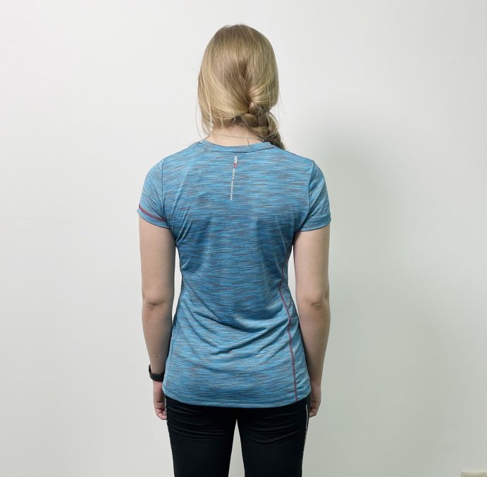 Футболка GTS V-Neck functional жен. 52 бирюзовый