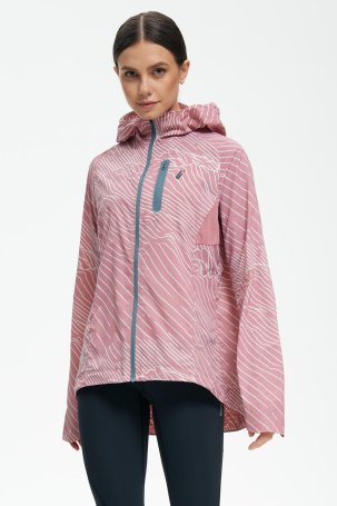 Куртка Bivium &quot;Рельеф&quot; жен. розовый-белый